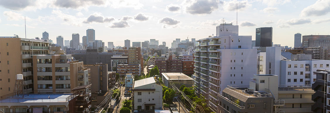 City aerial view