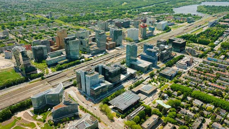 Amsterdam city view