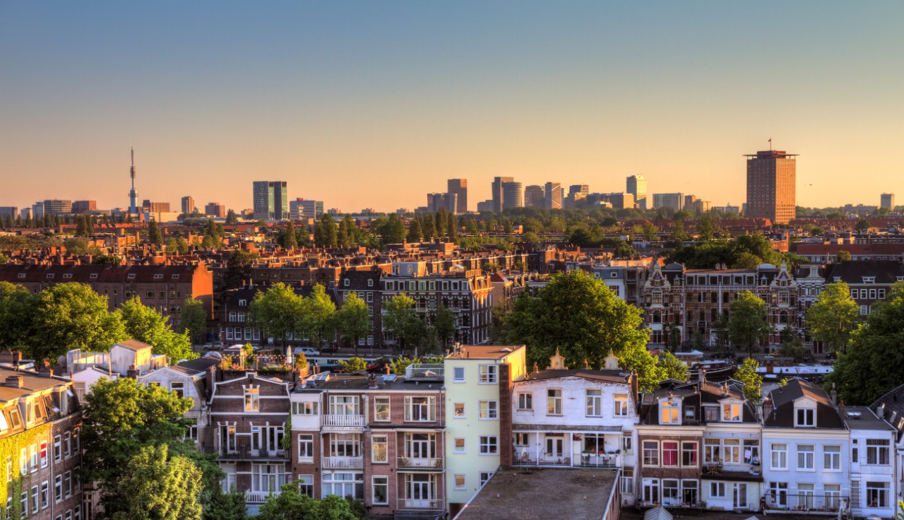 Amsterdam south skyline HDR